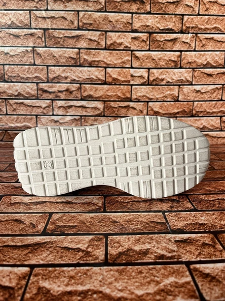 GÜNLÜK ORTOPEDİK TABAN CIRTLI KREM KADIN BABET - Resim 5