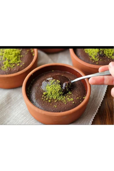 Çömlek sütlaç kabı - toprak fırın güveç - suffle kabı 6 lı - 4