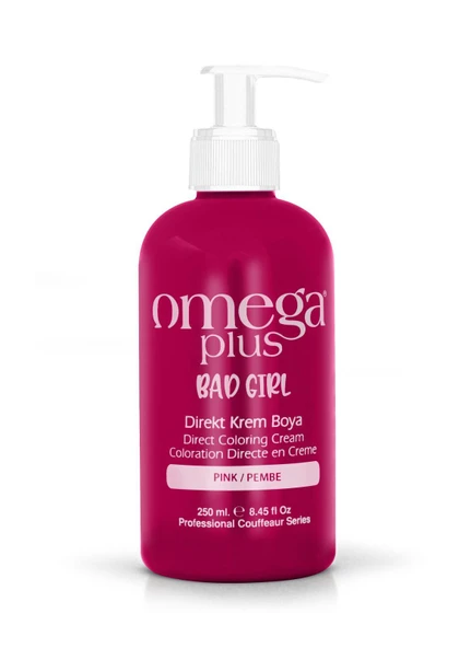 Omega Plus Bad Girl PEMBE Amonyaksız Renkli Saç Boyası 250ML ürün görseli 1