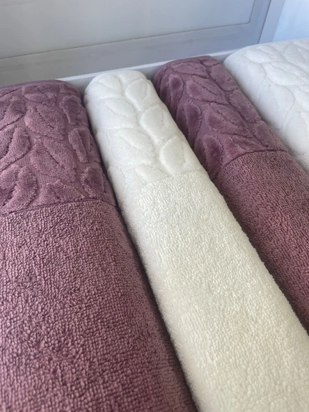 NURPAK %100 PAMUKLU HAMAM TAKIMI MÜRDÜM-KREM - 2