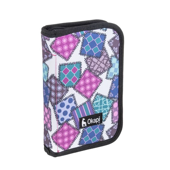 Okapi İki Kapaklı Kalemlik Desenli / OKP-123/AS - Resim 3