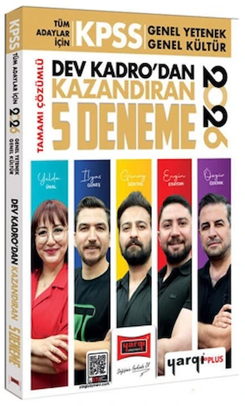 2026 KPSS Tüm Adaylar İçin Tamamı Çözümlü Dev Kadrodan Kazandıran 5 Deneme / 9786253707477 ürün görseli