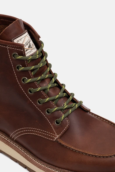 1401 Lifestyle V-Town Pull Up Kadın Bot Kızıl Taba - Resim 7