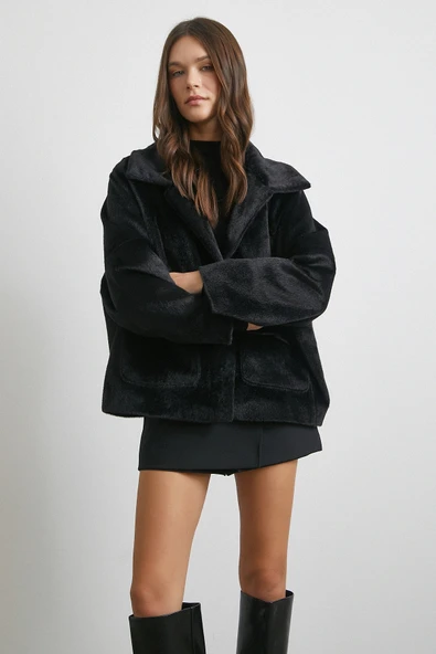 Reglan Tay Flok Mont Siyah - Resim 3