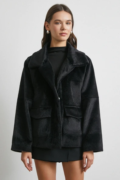 Reglan Tay Flok Mont Siyah - Resim 5