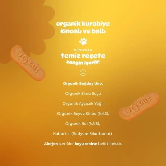 Organik Ballı ve Kinoalı Kurabiye 55 Gr - Resim 4