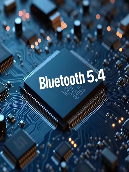 Kablosuz Bluetooth 5.4 Kulaklık 300mAh Batarya, RGB Işık, 10m Menzil Siyah - Resim 4