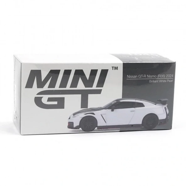 NessiWorld GT 1/64 Nissan GT-R Nismo 2024 Brilliant White Pearl - Resim 2