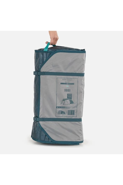 Arpenaz Kamp Çadırı Su Geçirmez Rüzgara Dayanıklı Havalandırma Kolay Kurulum Taşıma Kolay 4 Kişilik - Resim 3