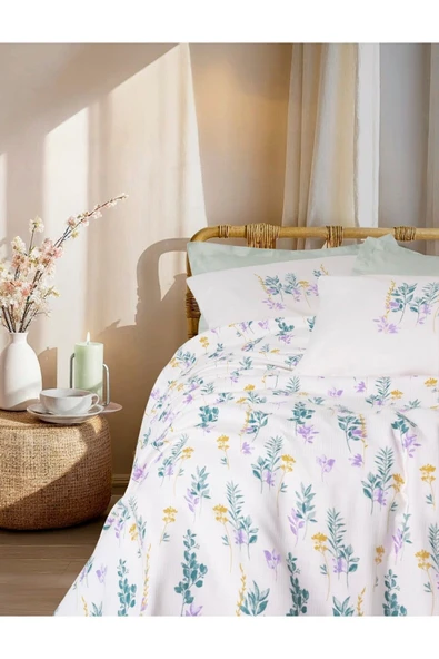 Estiva Çift Kişilik Pike Takımı Twig Mint - 2