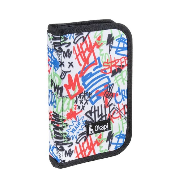 Okapi İki Kapaklı Kalemlik Desenli / OKP-123/AS ürün görseli