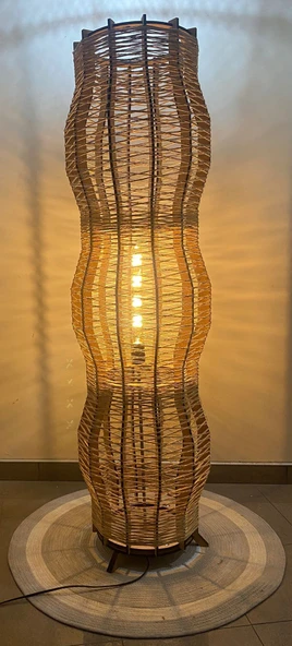 Doğal El Yapımı Lambader Bohem,Ahşap,Modern,Rustik - Resim 7