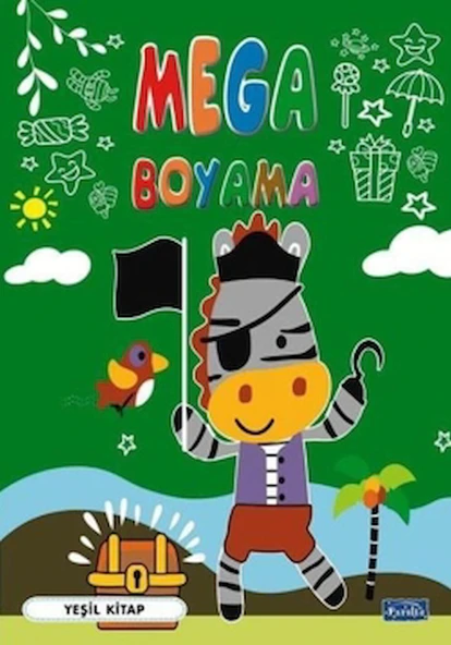 Mega Boyama-Yeşil Kitap / Kolektif / Parıltı Yayınları / 9786053037200 ürün görseli