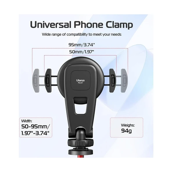 Ulanzi MA47 2 In 1 Manyetik Telefon Tutucu Stand - Resim 3