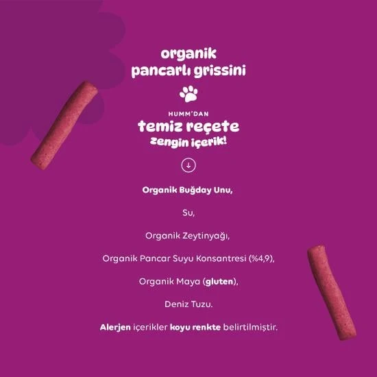 Humm Organik Vegan Pancarlı Grissini 55 Gr - Resim 4