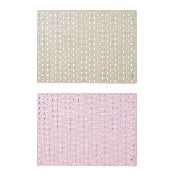 çift taraflı çok amaçlı pano, bej-pembe, 76x56 c ürün görseli