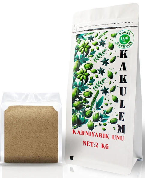 Kakulem GLUTENSİZ SERTİFİKALI Karnıyarık Unu Tohum Tozu 2 KG ürün görseli