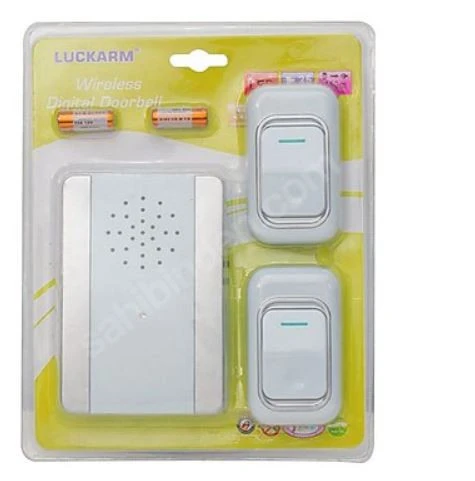 ÇİFT KUMANDALI TEK ALICILI 25 MELODİLİ KABLOSUZ KAPI ZİLİ ürün görseli