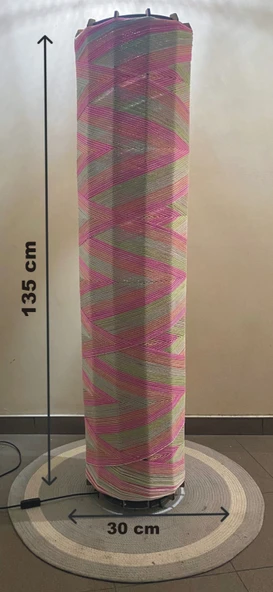 Doğal El Yapımı Lambader Bohem,Ahşap,Modern,Rustik - Resim 3