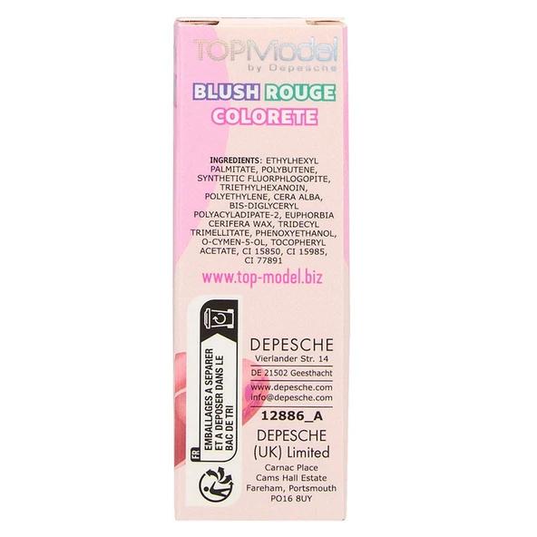 Top Model Kalpli Allık Çubuğu Açık Pembe 412886 - 2