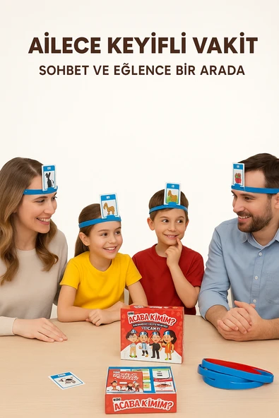 Mini Acaba Kimim? Aile Oyunu – Türkçe İngilizce Zeka ve İfade Geliştiren Kartlı Eğlence Seti - 5