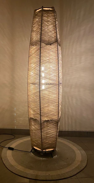 Doğal El Yapımı Lambader Bohem,Ahşap,Modern,Rustik 125*32 - Resim 5