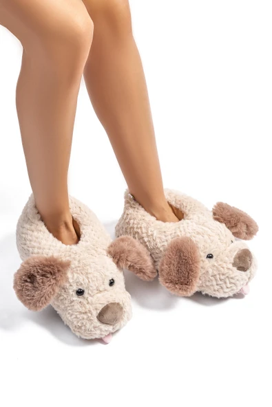 TWIGY TW SUSAM BEJ KADIN HAYVANLI PANDUF 36/41 - Resim 4