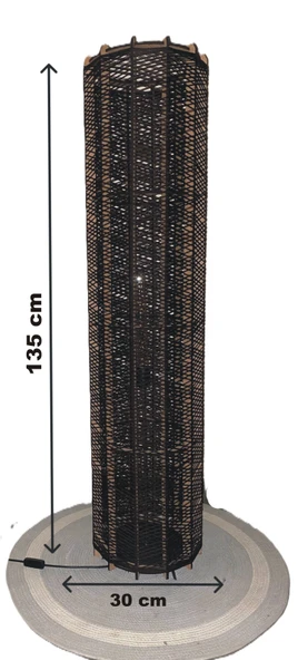 Doğal El Yapımı Lambader Bohem,Ahşap,Modern,Rustik - Resim 3