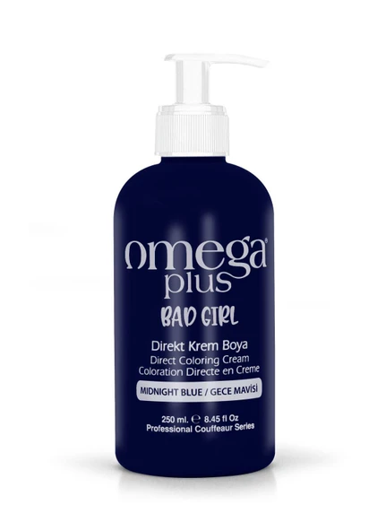 Omega Plus Bad Girl GECE MAVİSİ Amonyaksız Renkli Saç Boyası 250ML ürün görseli 1