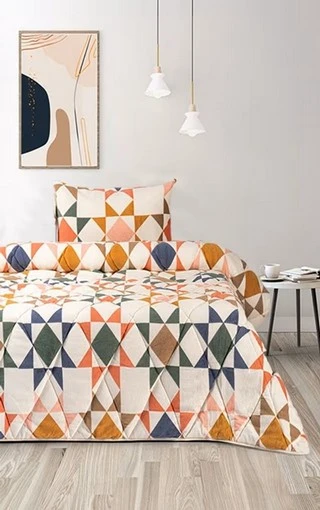 Merinos Comforter Yorgan Seti Tek Kişilik Rengin