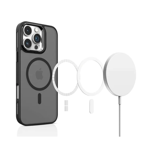 iPhone 17 Pro Kılıf Armor Seri Magsafe Uyumlu Stand Özellikli Kamera Lensli Kapak - 6