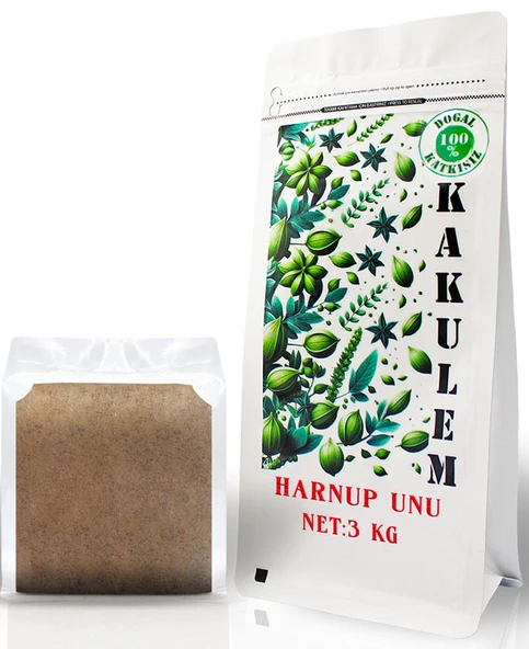 KAKULEM GLUTENSİZ SERTİFİKALI Keçiboynuzu Tozu Unu Harnup 3 KG ürün görseli