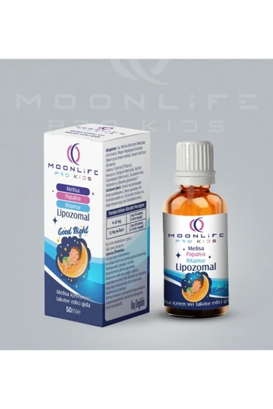 MOONLİFE KİDS GOOD NİGHT DAMLA LİPOZOMAL MELİSA PAPATYA IHLAMUR 50 ML ürün görseli 1