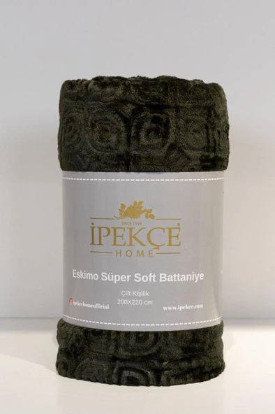 Eskimo Süper Soft Tek Kişilik 150x200 cm Battaniye Koyu Yeşil ürün görseli