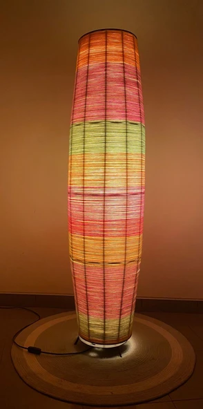 Doğal El Yapımı Lambader Bohem,Ahşap,Modern,Rustik 135*32 - Resim 7