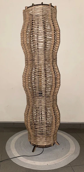 Doğal El Yapımı Lambader Bohem,Ahşap,Modern,Rustik - Resim 6