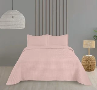 Bella Home Çift Kişilik Sonnia Yatak Örtüsü Seti - Pudra