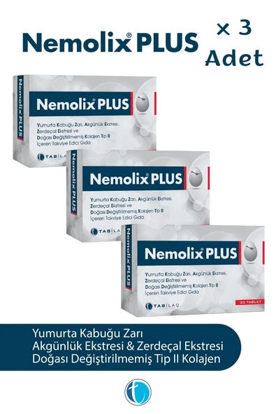 Nemolix Plus 30 Tablet x 3 Adet ürün görseli