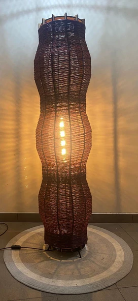 Doğal El Yapımı Lambader Bohem,Ahşap,Modern,Rustik - Resim 7