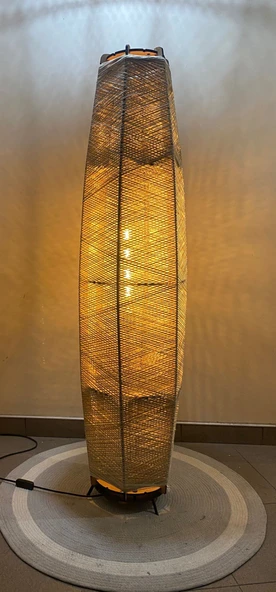 Doğal El Yapımı Lambader Bohem,Ahşap,Modern,Rustik 125*32 - Resim 4