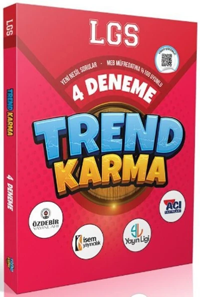 8. Sınıf LGS 4 Deneme Sınavı Trend Karma ürün görseli