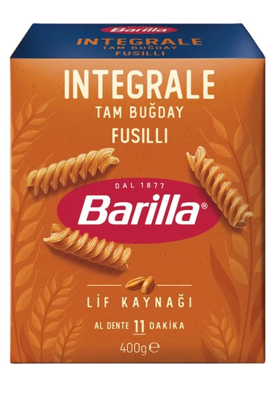 Barilla Tam Buğday Burgu Makarna (Integrale Fusilli) 400 gr x 9 Adet - Resim 6
