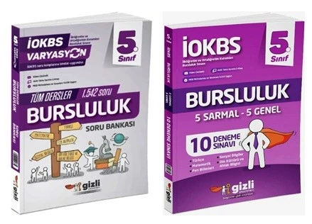 Gizli 5. Sınıf Tüm Dersler Bursluluk Soru Bankası + Bursluluk Deneme Sınavı (2 Kitap)
