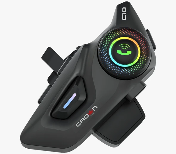 CROWN MICRO C10 MOTORSİKLET KASK BLUETOOTH İNTERKOM SETİ - Resim 2