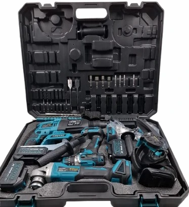 ŞARJLI HİLTİ/SOMUN SÖKME/AVUÇ TAŞLAMA/MATKAP/TESTERE HAKTAŞ HKT929 5 Lİ SET - Resim 2