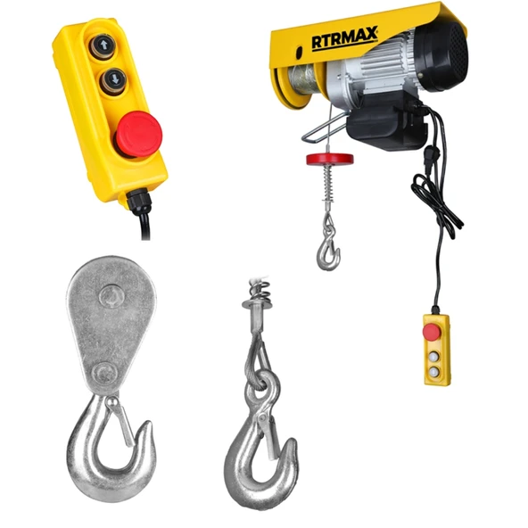 ELEKTRİKLİ VİNÇ RTRMAX 1900W 600/1200KG BAKIR SARGI ürün görseli