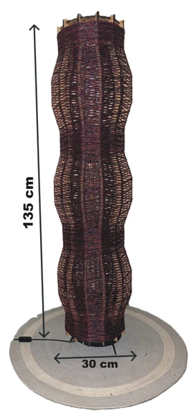 Doğal El Yapımı Lambader Bohem,Ahşap,Modern,Rustik - Resim 3