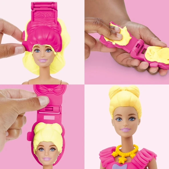 Play Doh Barbie Fırfırlar ve Fiyonklar Oyun Hamuru Seti - Resim 2