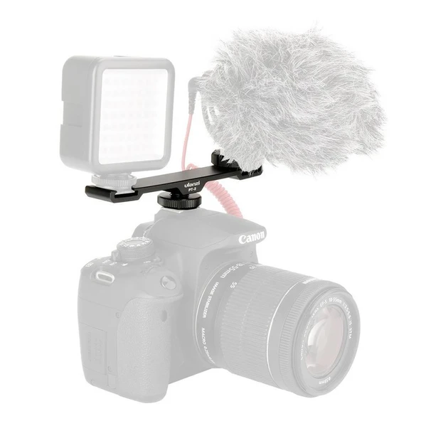 Ulanzi PT-2 İkili Hot Shoe Bağlantı Çoğaltıcı - Resim 8