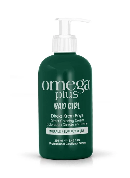 Omega Plus Bad Girl ZÜMRÜT YEŞİLİ Amonyaksız Renkli Saç Boyası 250ML ürün görseli 1